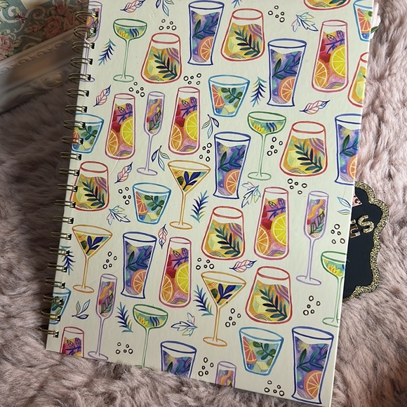 Cocktail Spiral Notebook + Extra pink drink 🍹 🍸 small notebook - Picture 6 of 9